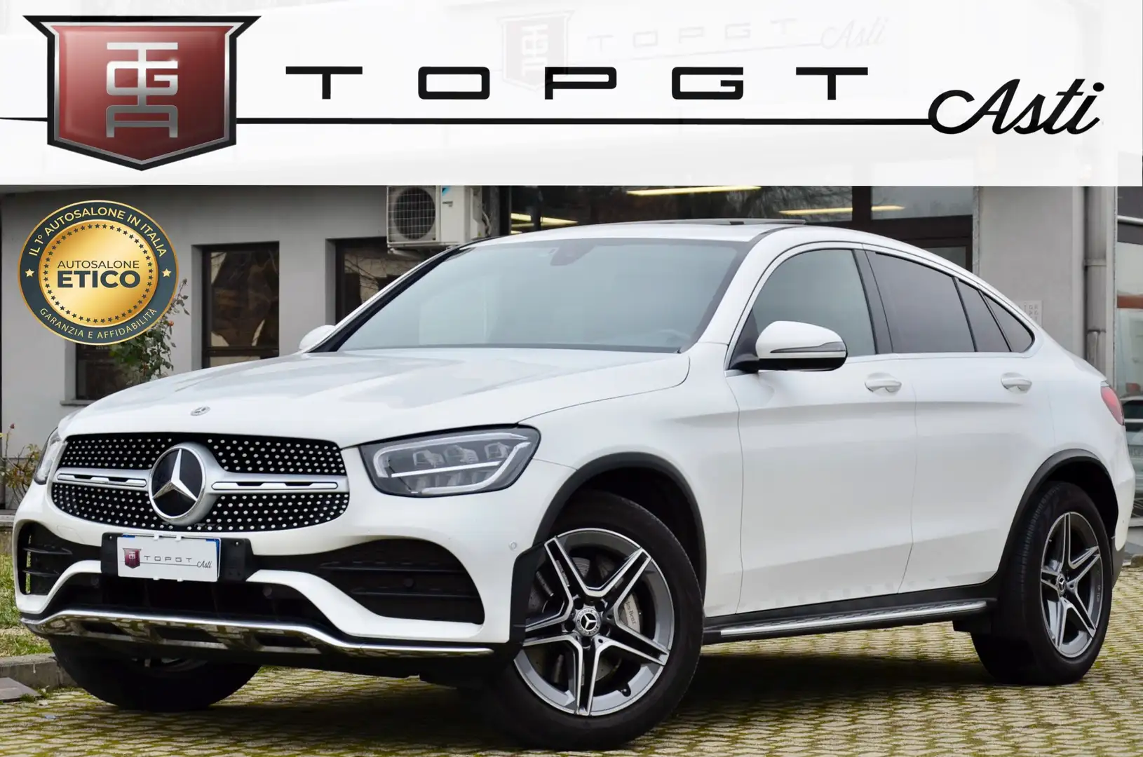 Mercedes-Benz GLC 200 Coupe 200d Premium 4matic 163cv auto TETTO Bianco - 1
