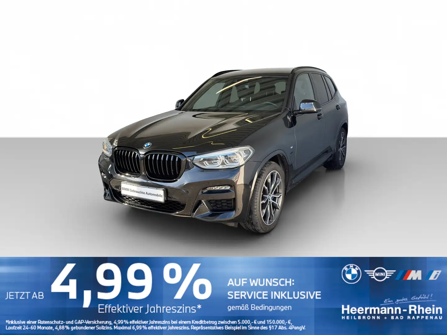 BMW X3 xDrive30dA M Sport LiveCock.HUD.DriveAss.LED Schwarz - 2
