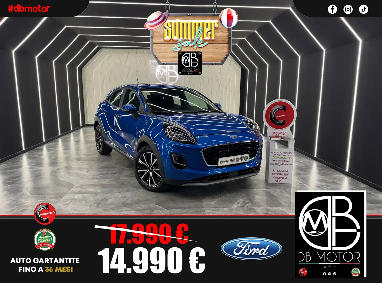 Ford Puma Puma 1.0 ecoboost h ST-line Design Blu/Azzurro - 1