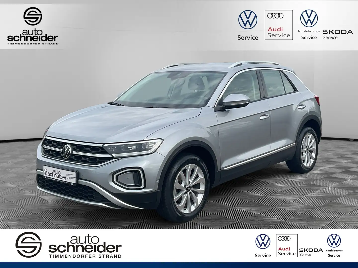 Volkswagen T-Roc T-Roc 1.5 TSI DSG Style LED+ Rückfahrkamera  ACC Silber - 1