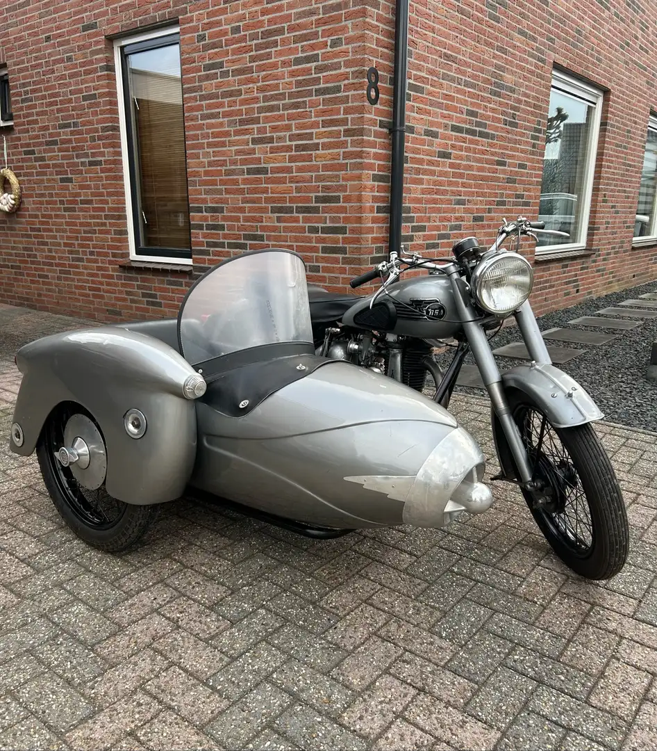BSA B 33 met zijspan Gris - 1