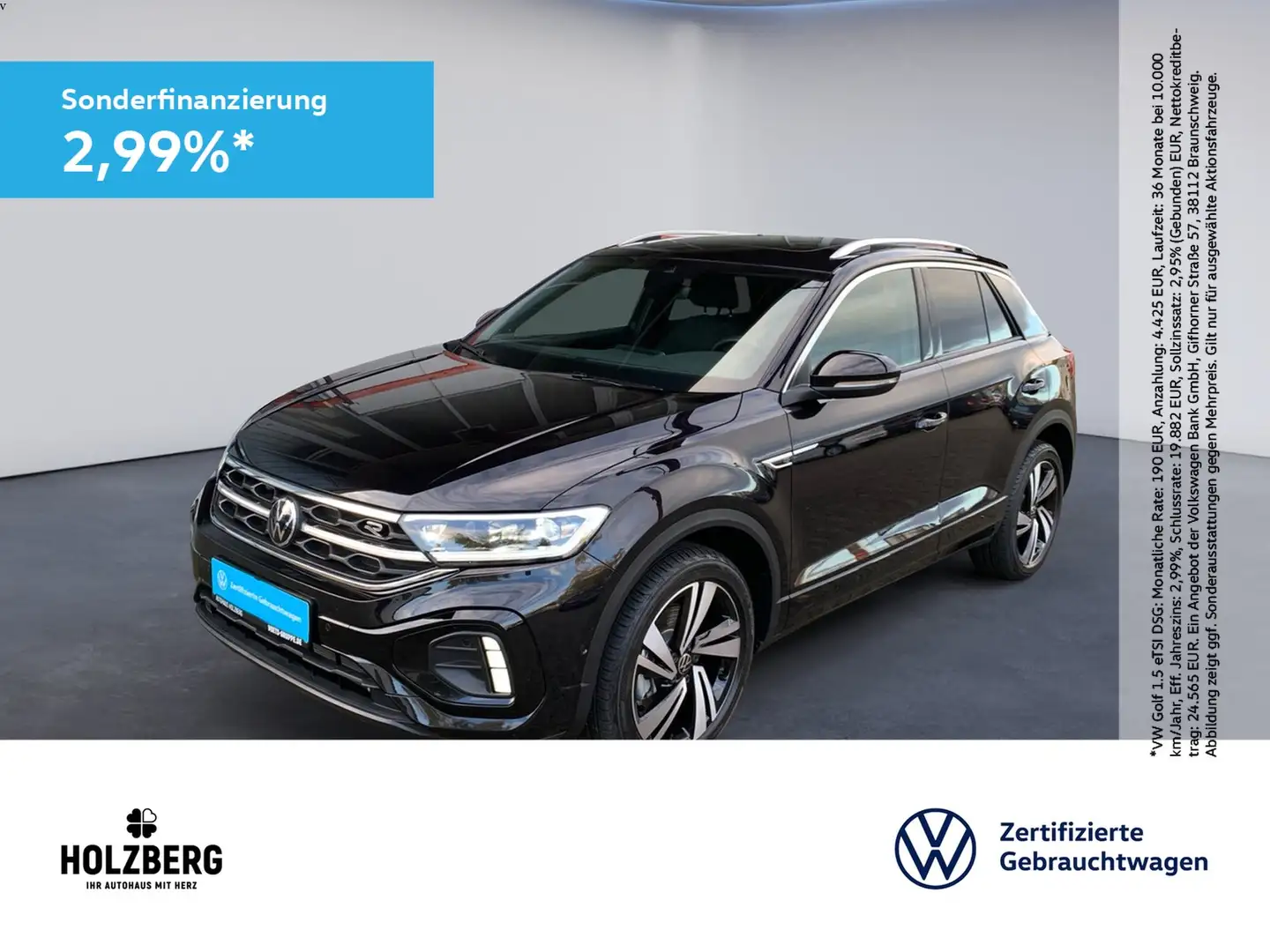 Volkswagen T-Roc 2.0 TDI R-Line DSG AHK+BEATS+STHZ+BEATS Noir - 1