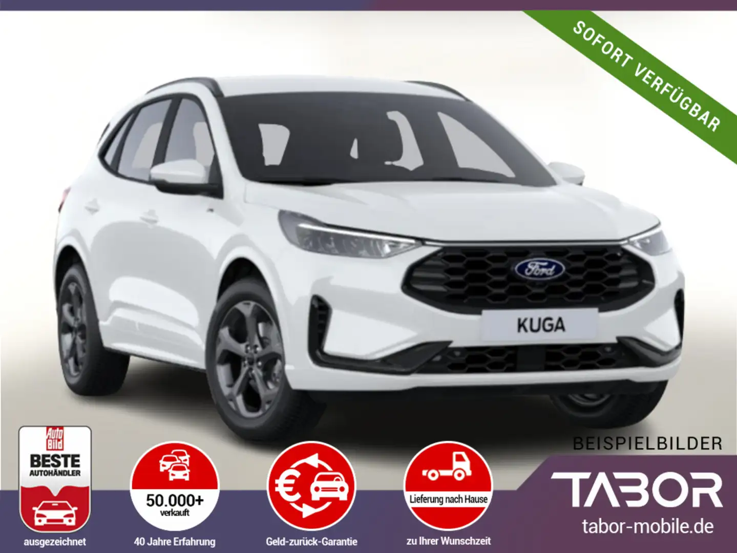 Ford Kuga 2.5 PHEV 243 eCVT ST-Line LED Nav Kam PrivG Blanc - 1