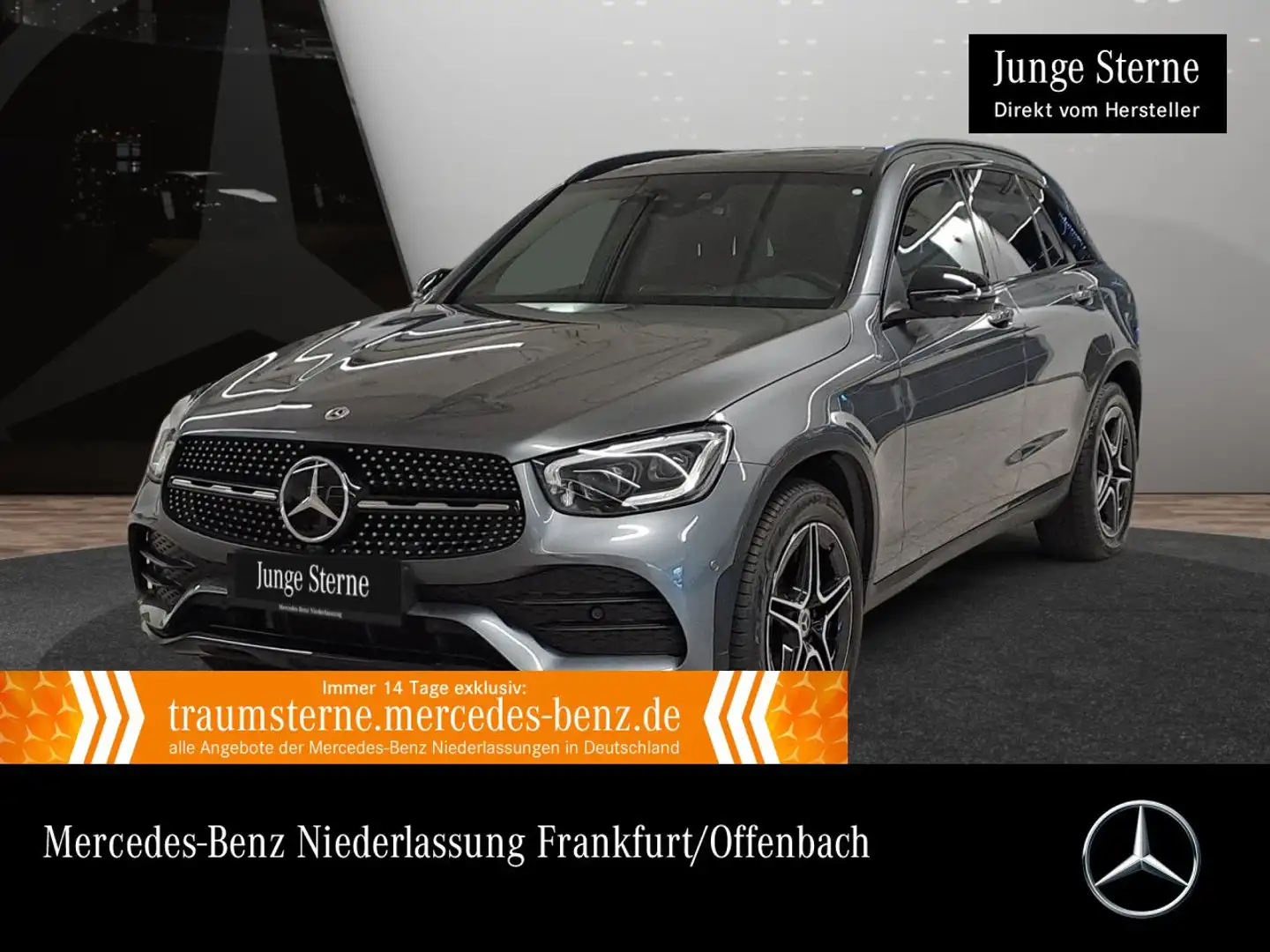 Mercedes-Benz GLC 400 d 4M AMG+NIGHT+PANO+360+AHK+MULTIBEAM+HUD Сірий - 1