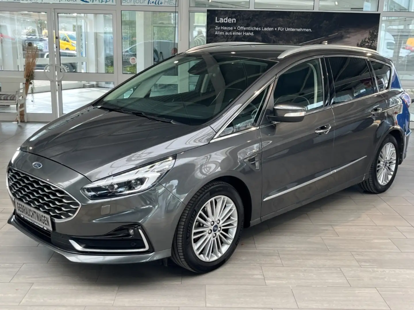 Ford S-Max Vignale 2.0 Kamera AHK Sitze klimatisiert PDC Grigio - 2