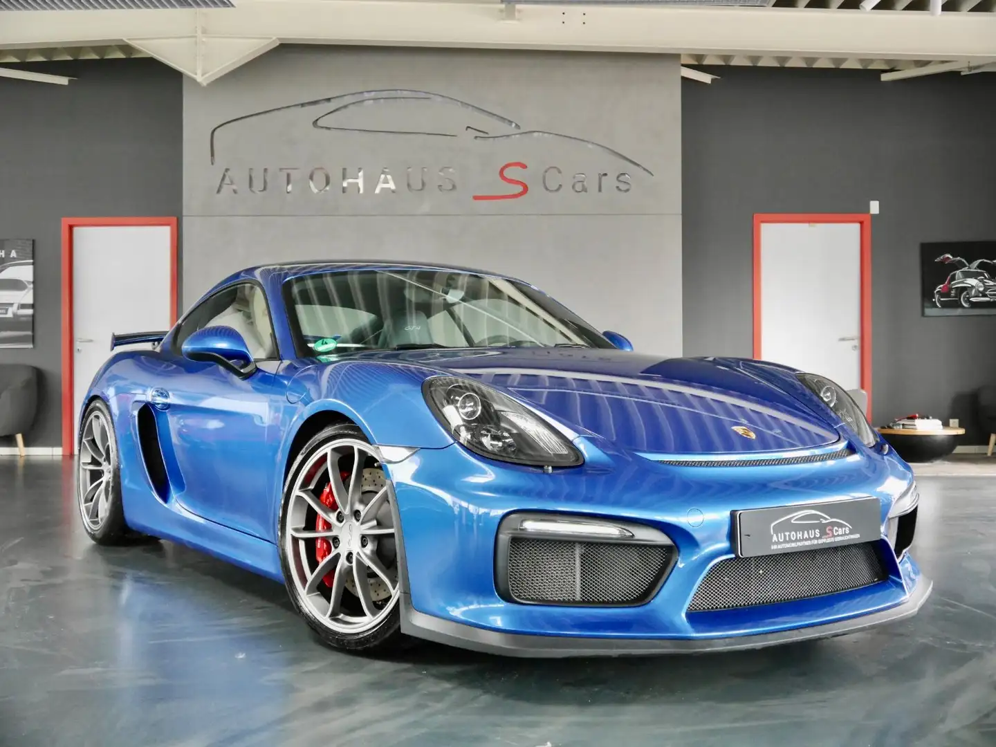 Porsche Cayman GT4*Sport-Chrono-P.*Sportabgas*1.Hand Bleu - 1