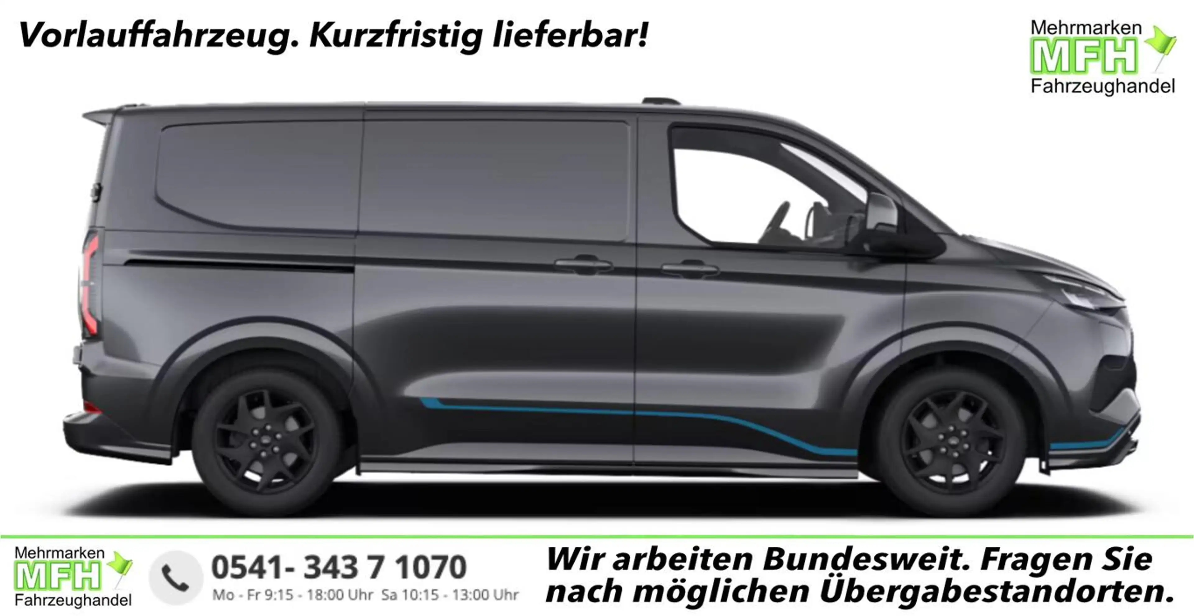 Ford E-Transit Custom Sport 71kWh L1 LED SHZ 3S 17Z 160 kW (21...