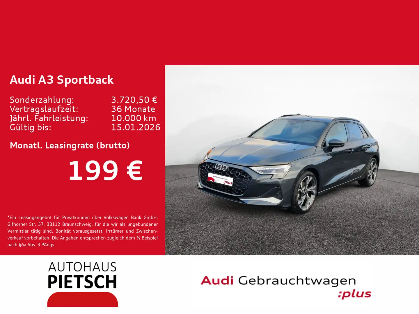 Audi A3 35 TFSI advanced Grau - 1