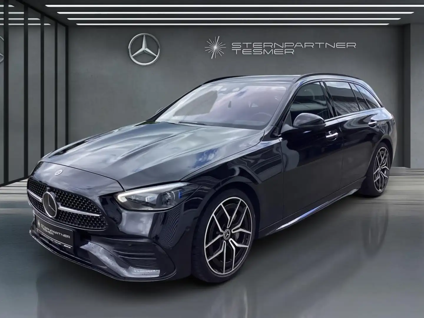 Mercedes-Benz C 220 d 4M T +AMG+Night+PANO+360°+AHK+HuD+BURM Noir - 1