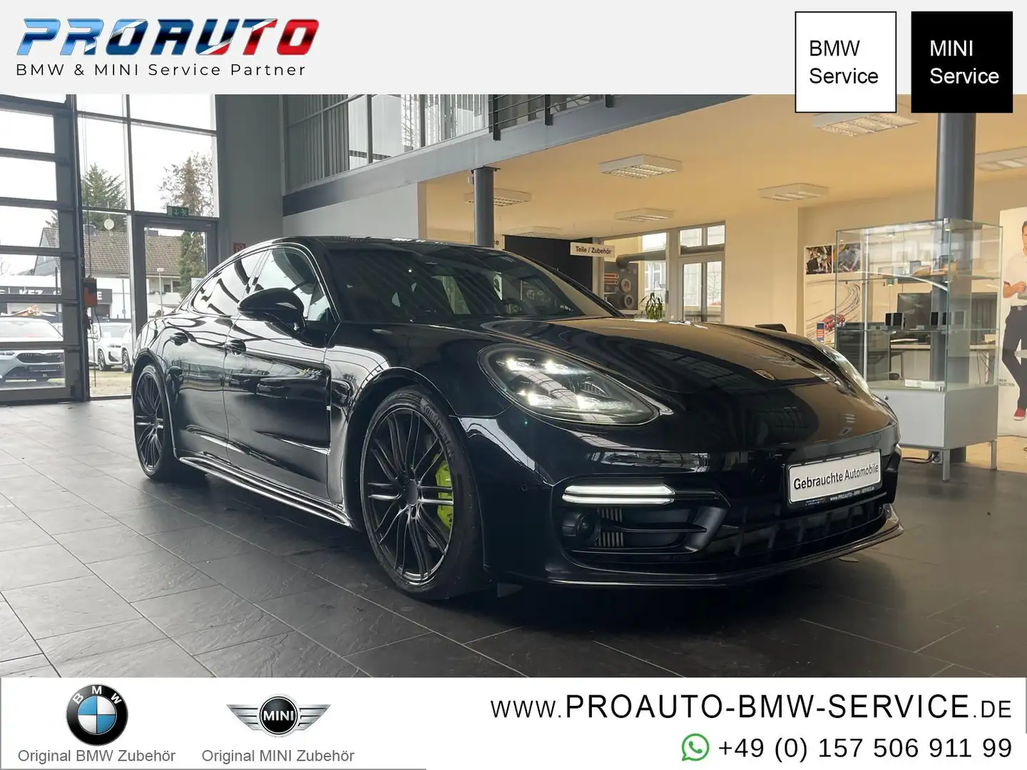 Porsche Panamera 4 E-Hybrid HUD/PANO/21"/Sport Design/Softclose/360 Black - 1