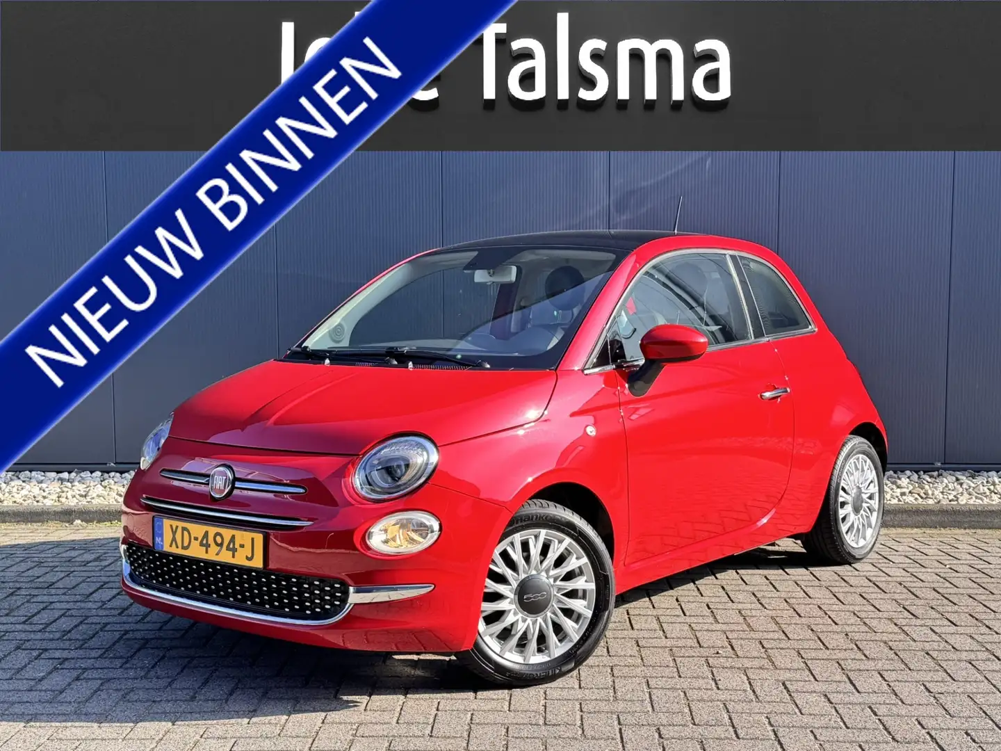 Fiat 500 0.9 TwinAir Turbo Lounge | Panorama dak | Navigati Rot - 1