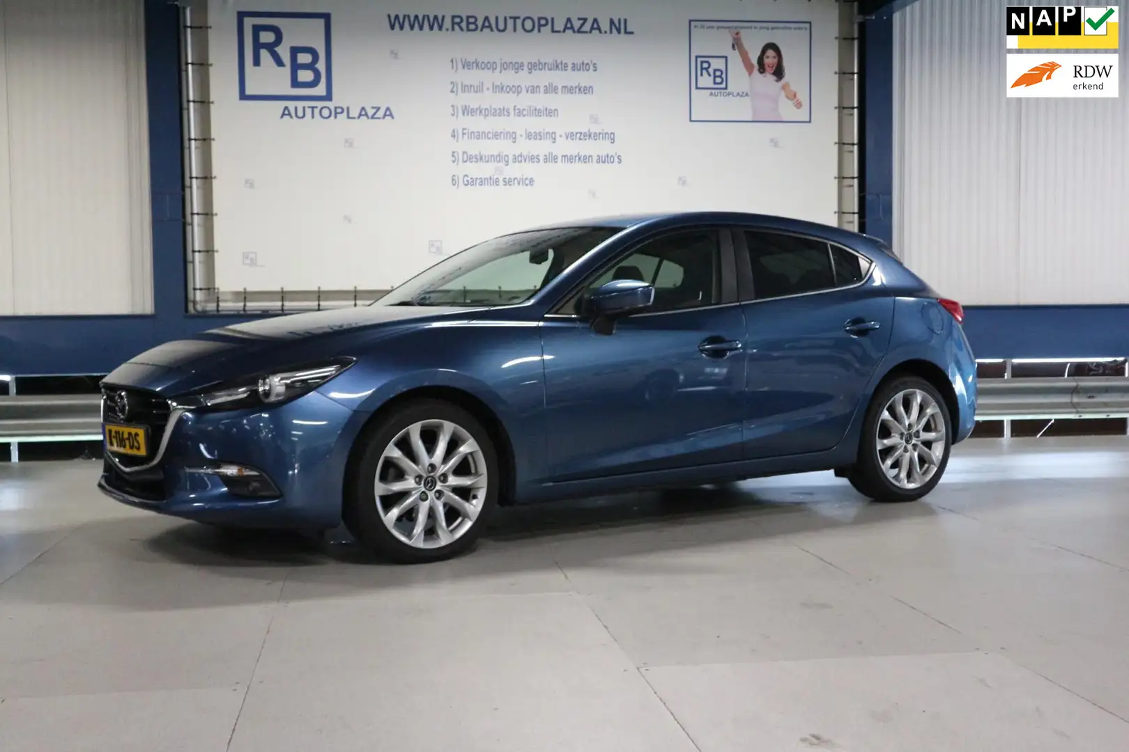 Mazda 3 2.0 SkyActiv-G 120 GT-M DEALER ONDERHOUDEN/ HEAD U Azul - 1