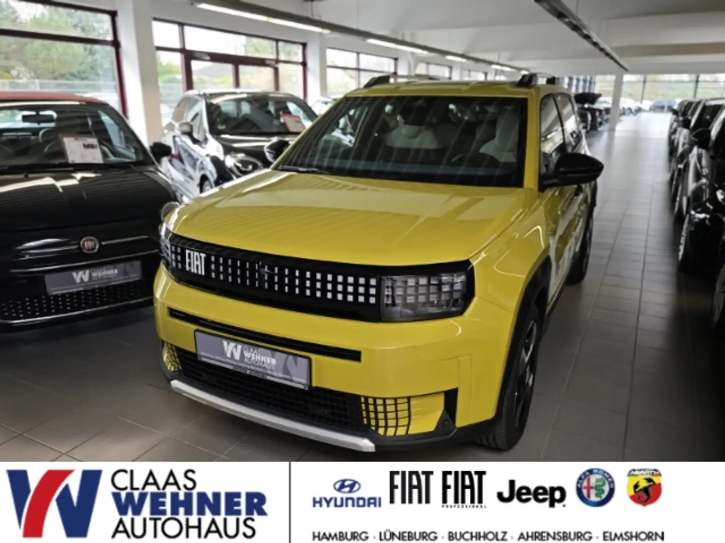 Fiat Grande Panda Fiat Hybrid La Prima Navi Digitales Cockpit LED AC Gelb - 1