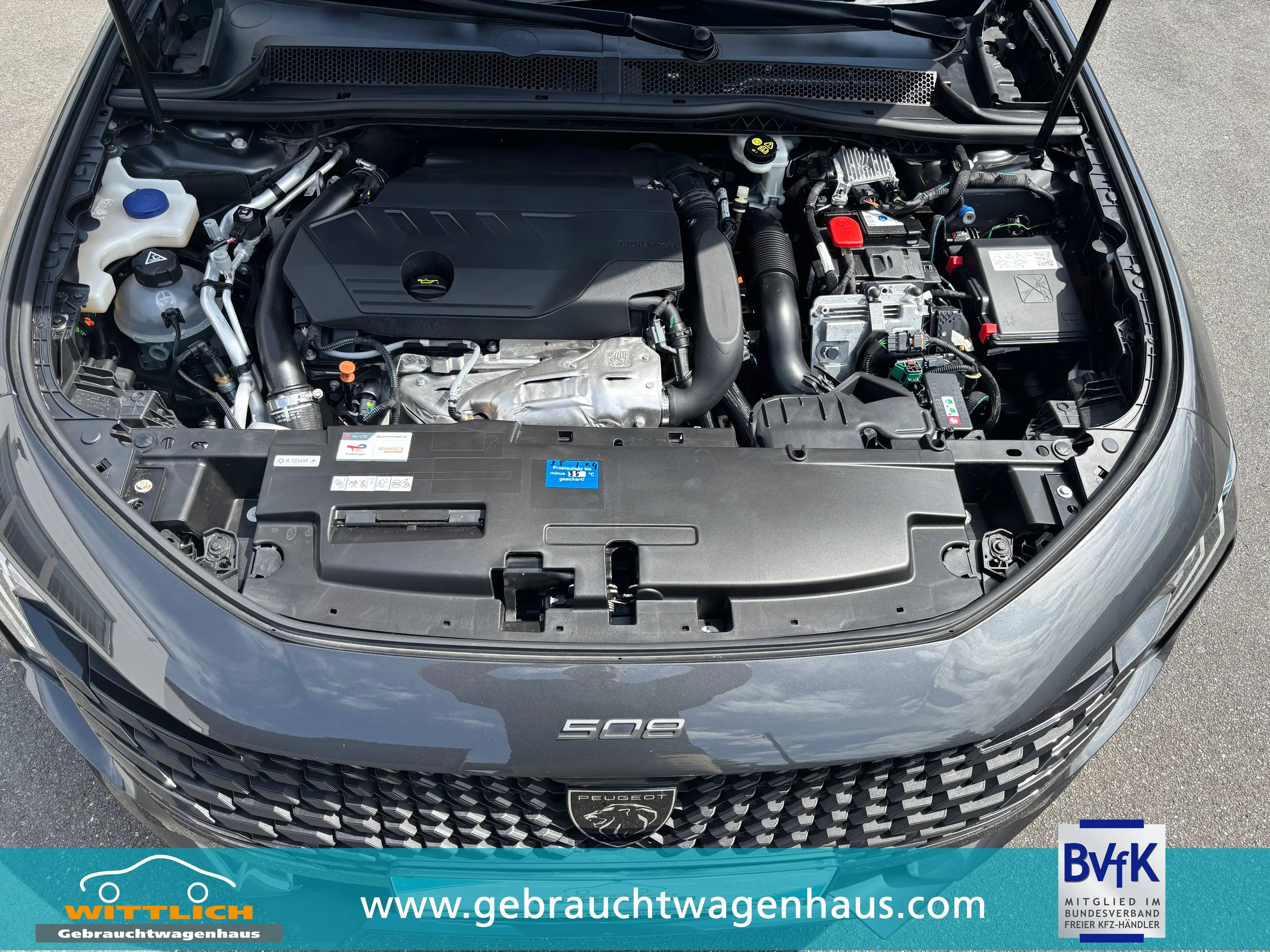 Peugeot 508 Hybrid 225 "Allure" +Garantie +Batteriezertifikat +Kamera +LED-Scheinwerfer — photo 33