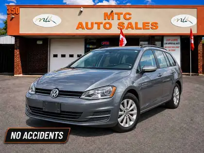 Blue 2016 Volkswagen Golf SportWagen Wagon Manual