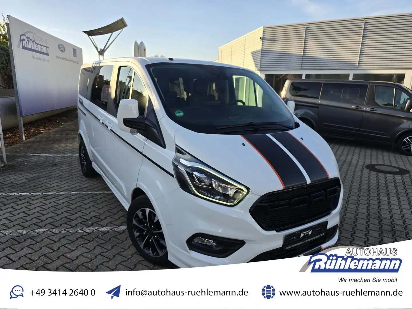 Ford Tourneo Custom Sport L1 170 PS Standheizung Top Zustand Weiß - 1