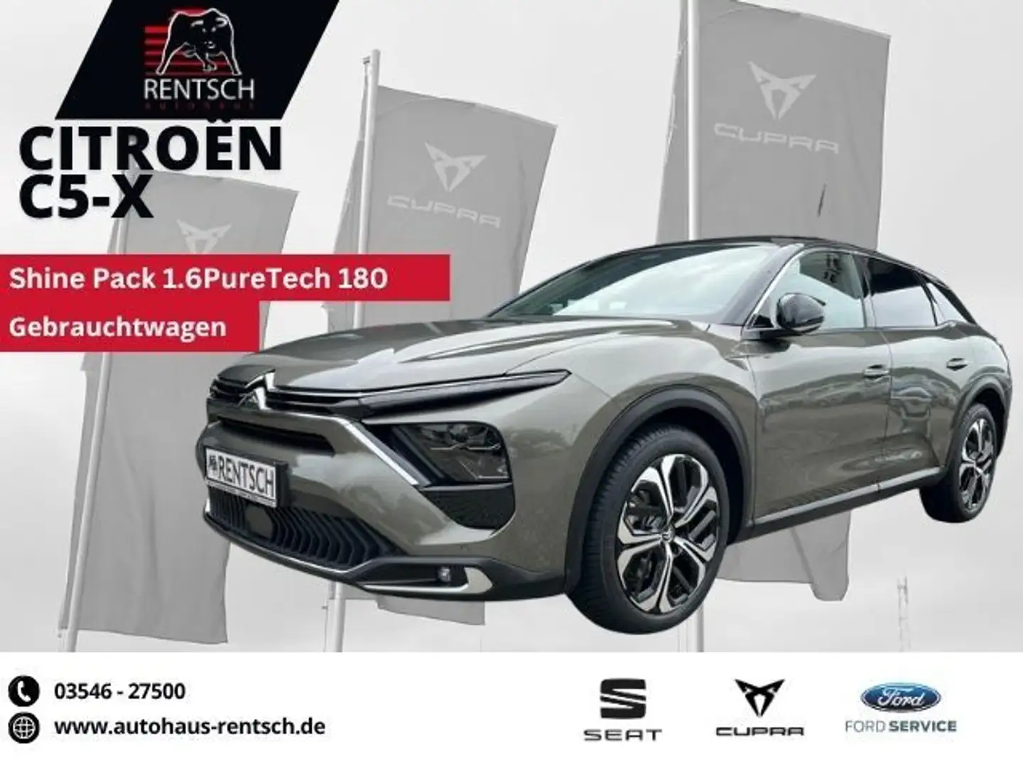 Citroen C5 X Shine Pack 1.6PureTech 180*NAVI*KAMERA*SHZ Gris - 1