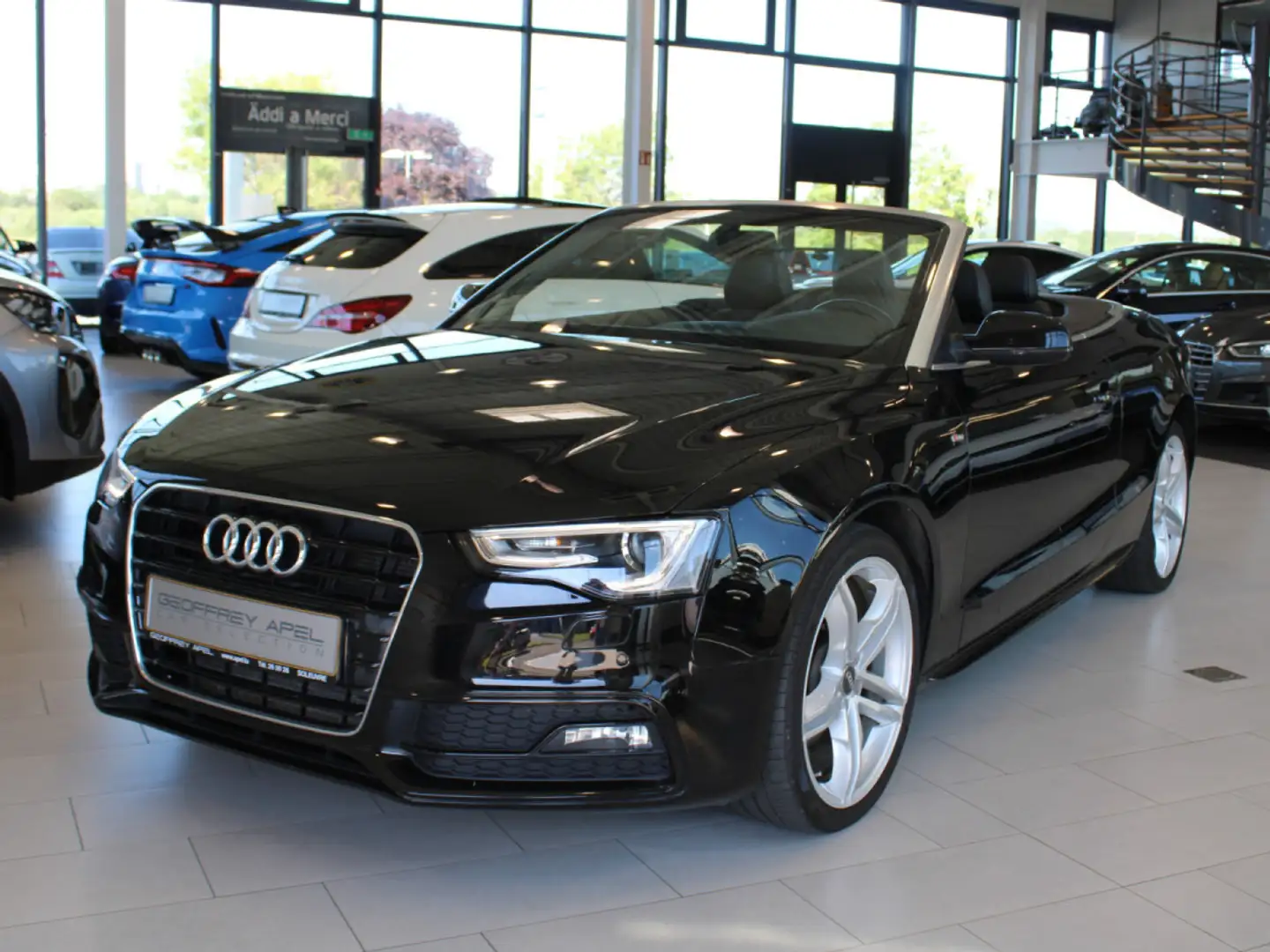 Audi A5 1.8 TFSI CABRIO S-TRONIC 3X S-LINE FACELIFT CUIR B Noir - 1