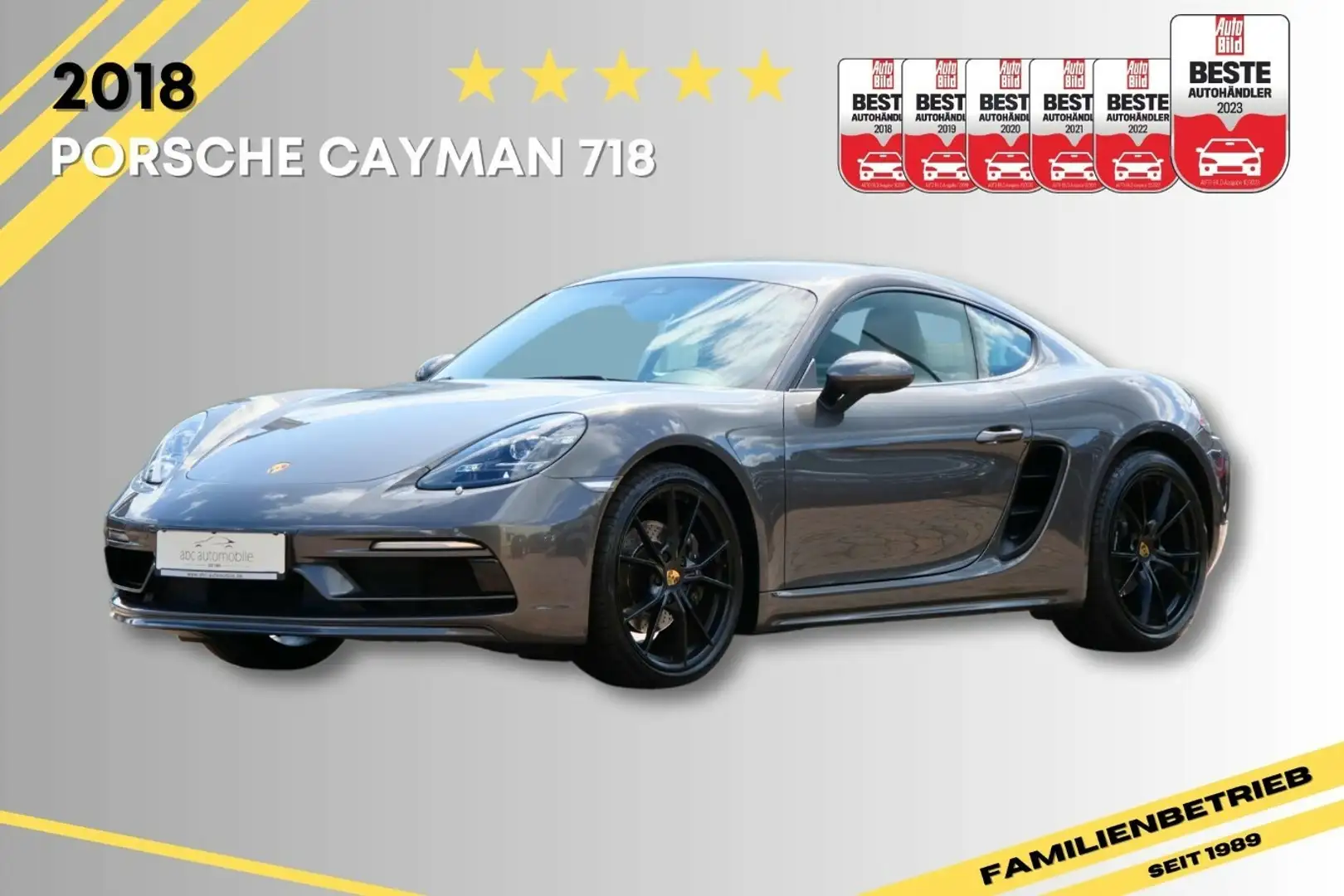 Porsche Cayman 718 LED PCM 20 Zoll Sport Abgasanlage Grey - 1