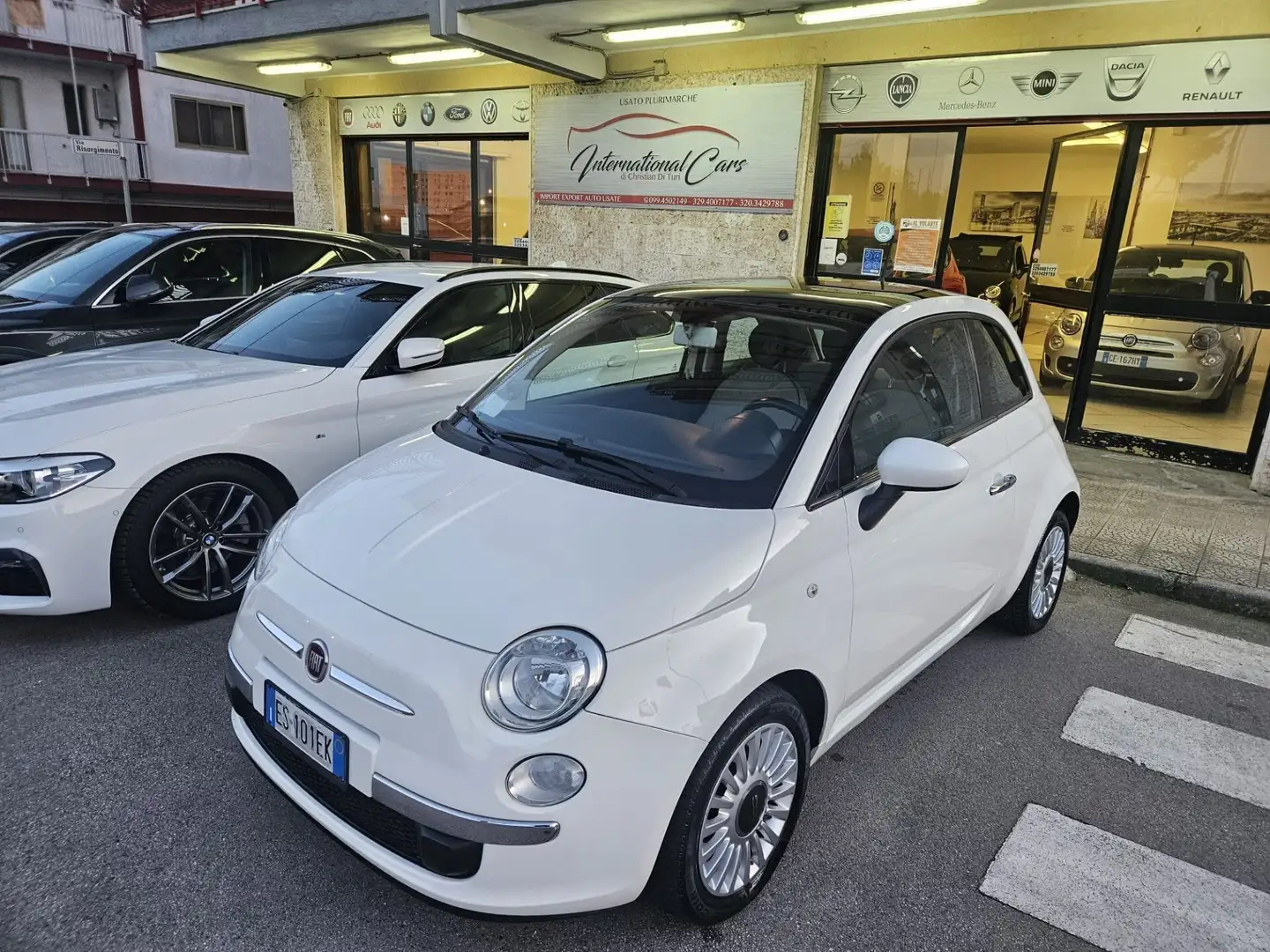 Fiat 500 500 1.2 Lounge 69cv Weiß - 1