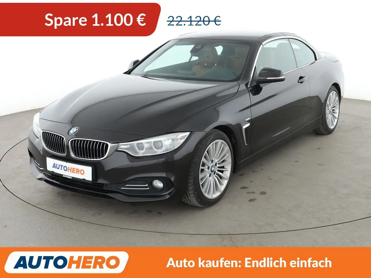 BMW 420 420d Aut.*NAVI*HEAD-UP*XENON*PDC*SHZ* Schwarz - 1