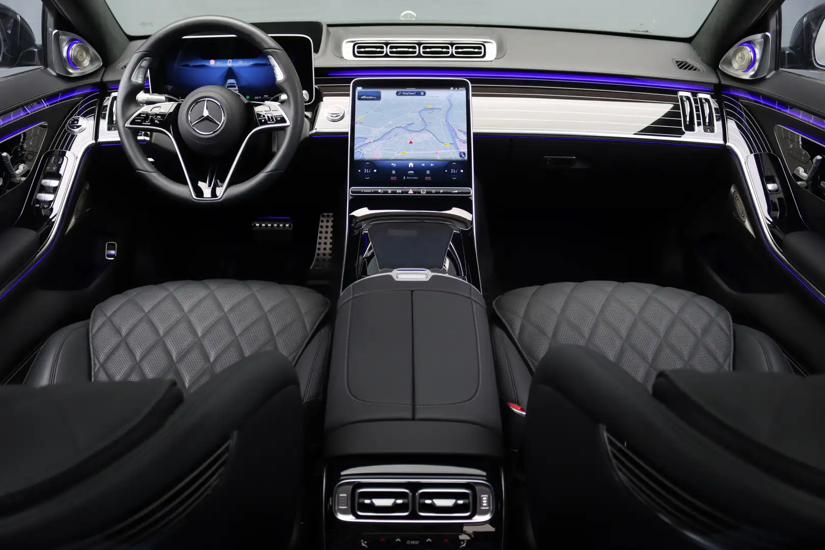 Mercedes-Benz S 580 V8 4MATIC Lang AMG Line Aut9 | Airmatic | Chauffeu Negro - 2