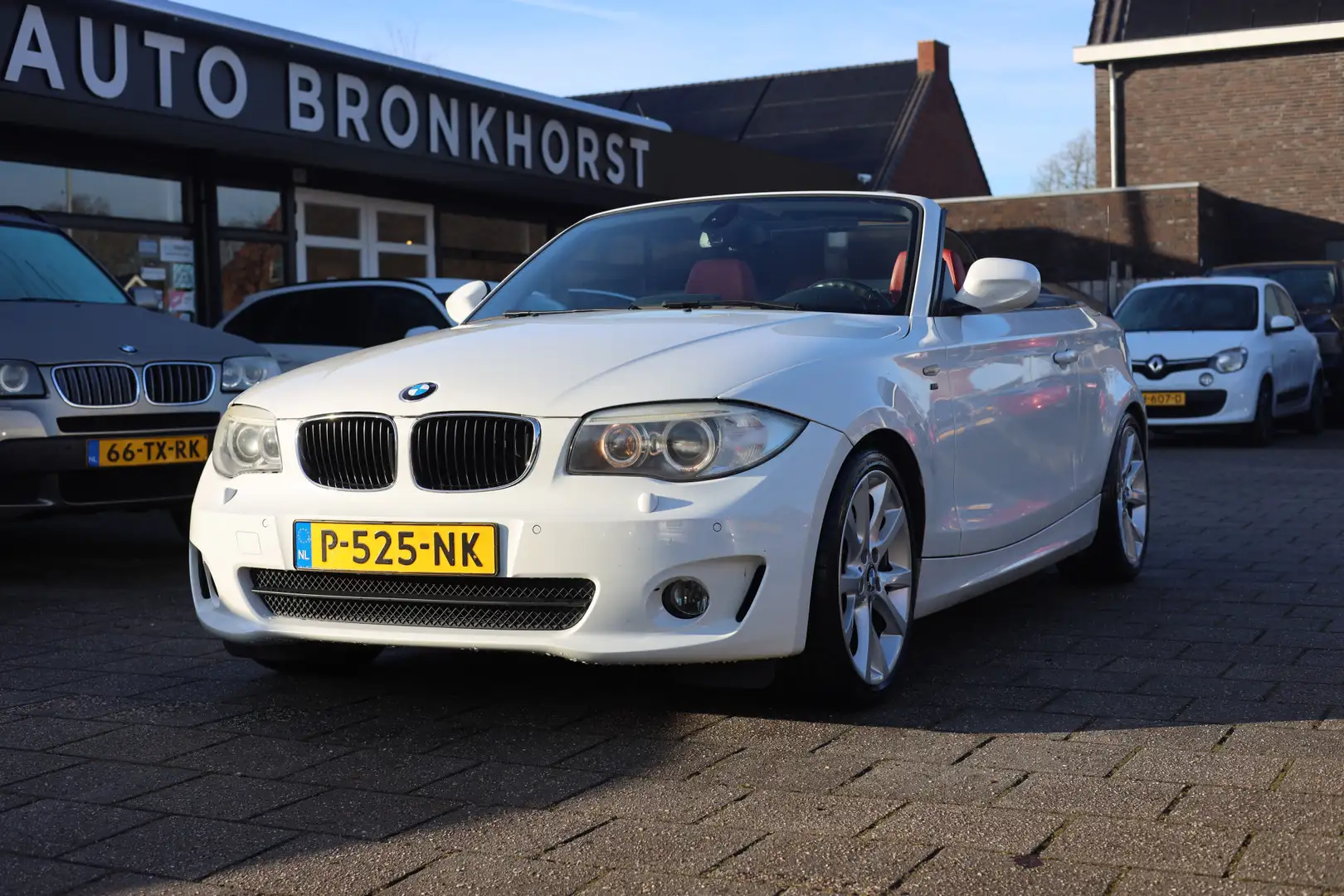 BMW 120 1-serie Cabrio 120i HIGH EXECUTIVE | LEDER | NAVI Blanc - 1