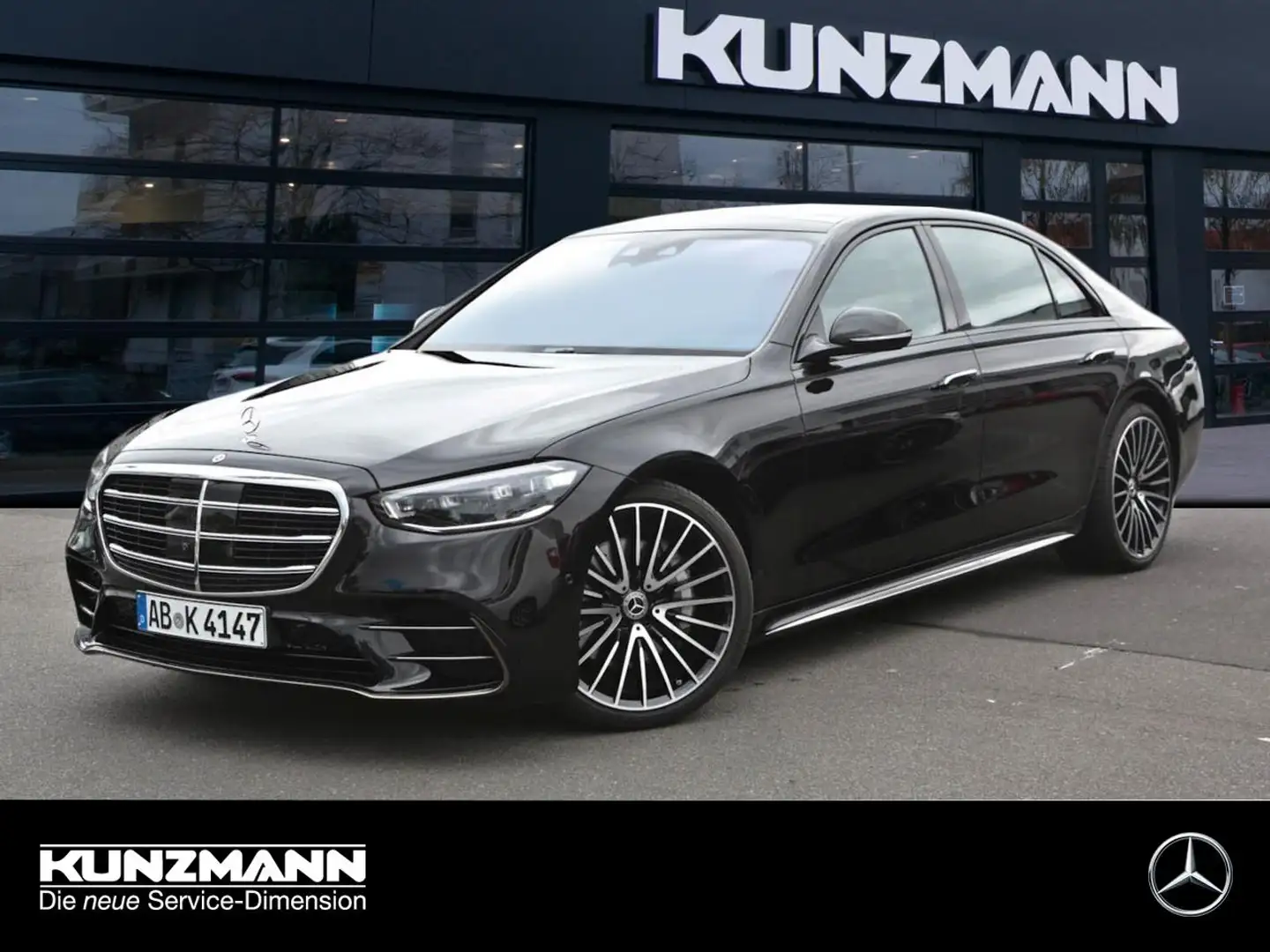 Mercedes-Benz S 580 4MATIC Limousine lang Night MBUX Distronic Nero - 1