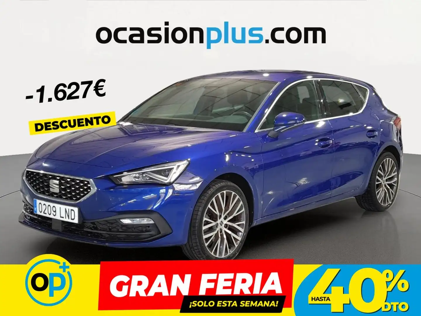 SEAT Leon 1.5 TGI S&S XcellenCe DSG-7 130 Azul - 1