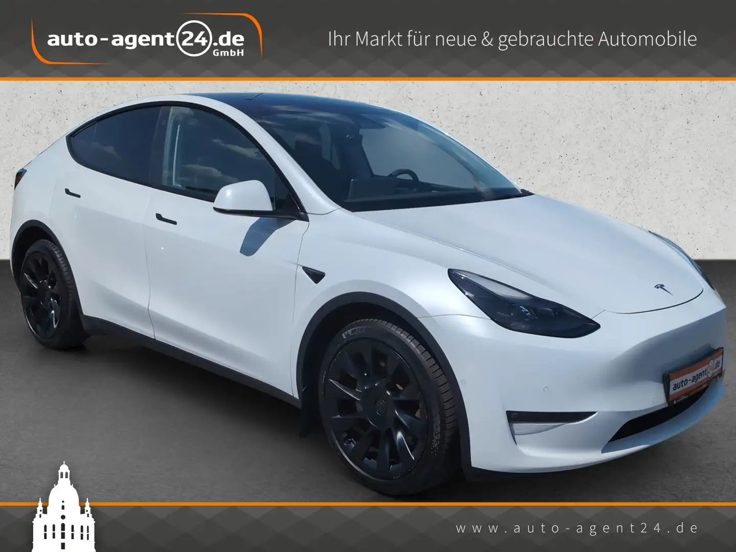 Tesla Model Y Dual AWD Long Range /SoH 90%/1.Hd/MwSt. Weiß - 1