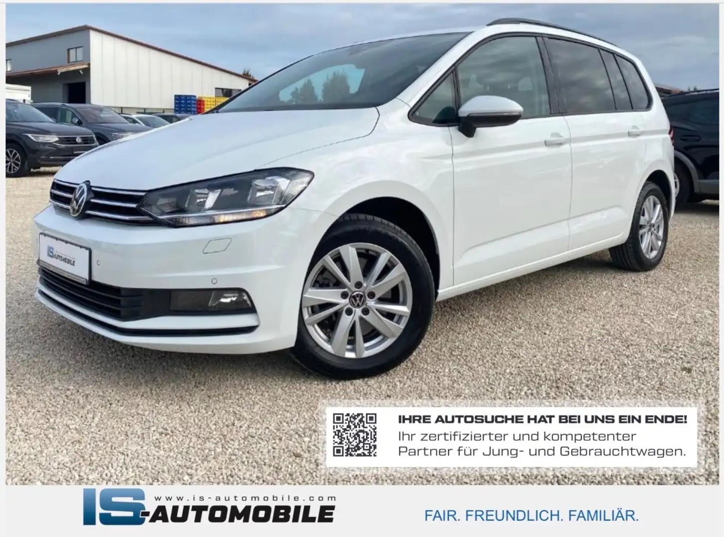 Volkswagen Touran Comfortline,NAVI,ACC,SHZ,RFK,AHK,PANORAMA Weiß - 1