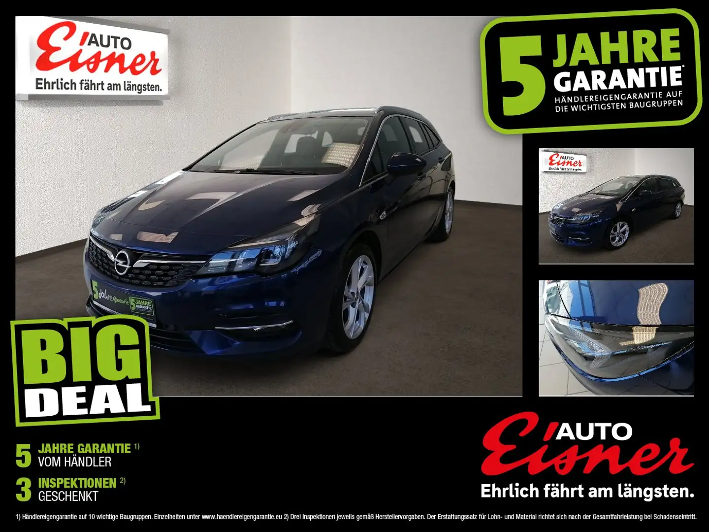 Opel Astra K Sports Tourer 1.2 Turbo BIG DEAL Blau - 1