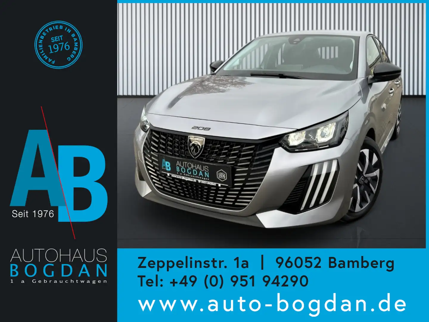 Peugeot 208 Active LED*Navi*Android/Apple*Tempomat*PDC Gris - 1