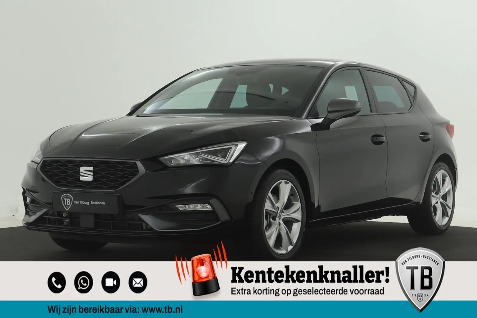 SEAT Leon 1.0 eTSI 110 7DSG FR Business Intense Automatisch Чорний - 1