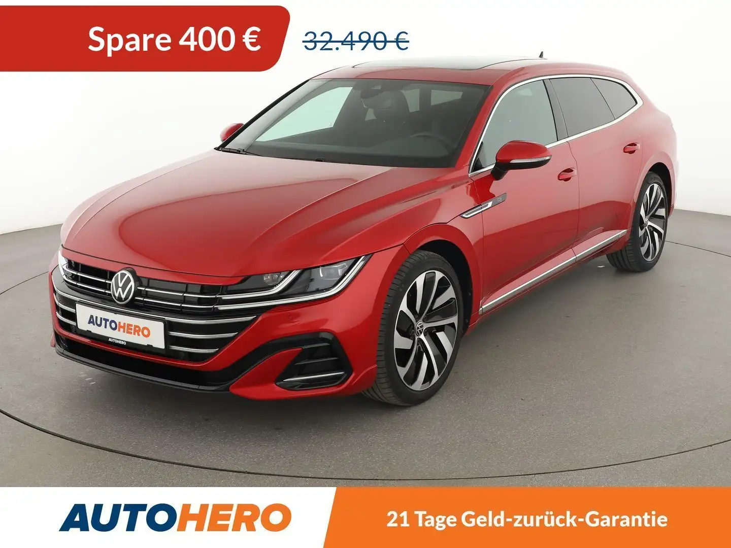 Volkswagen Arteon 1.4 eHybrid R-Line Aut.*NAVI*ACC*LED*CAM*SHZ*PDC* Rot - 1
