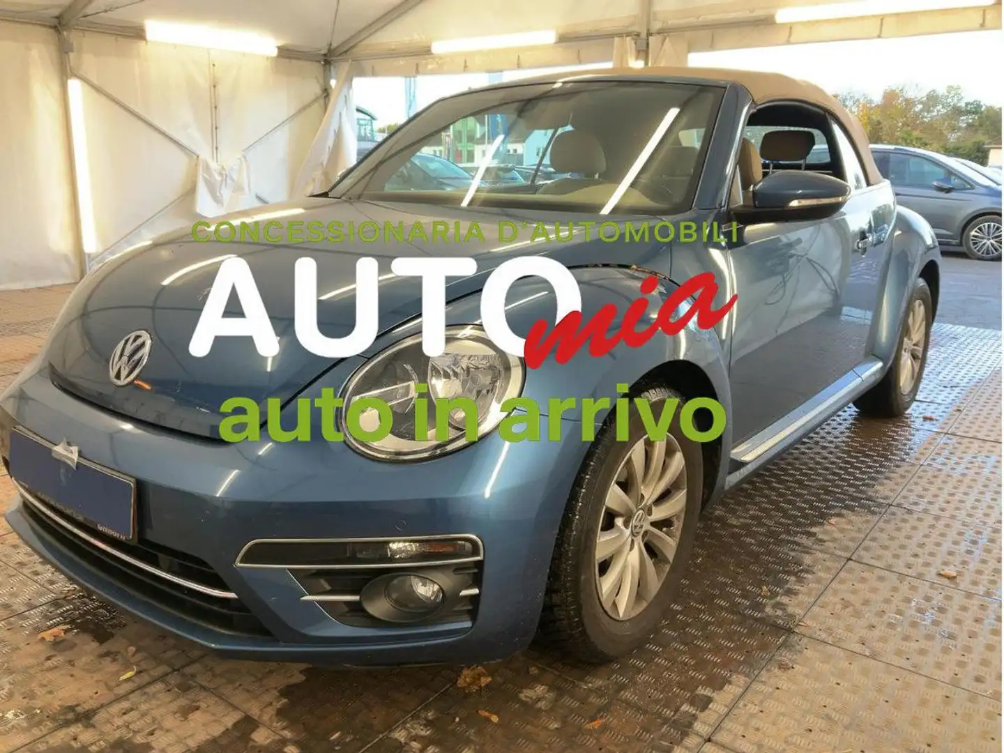 Volkswagen Maggiolino Cabrio 2.0 TDI Design BlueMotion Technology Blu/Azzurro - 1