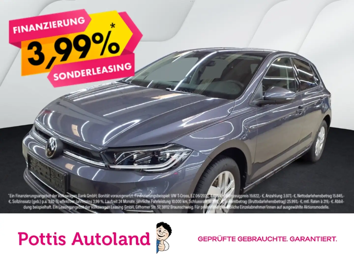 Volkswagen Polo 1.0 TSI DSG STYLE NAVI LED SITZHZG PDC Grau - 1
