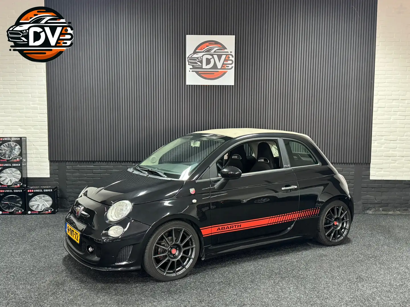 Fiat 500C Abarth 1.2 LMV AIRCO ELEK PAKKET UNIEK Negru - 1