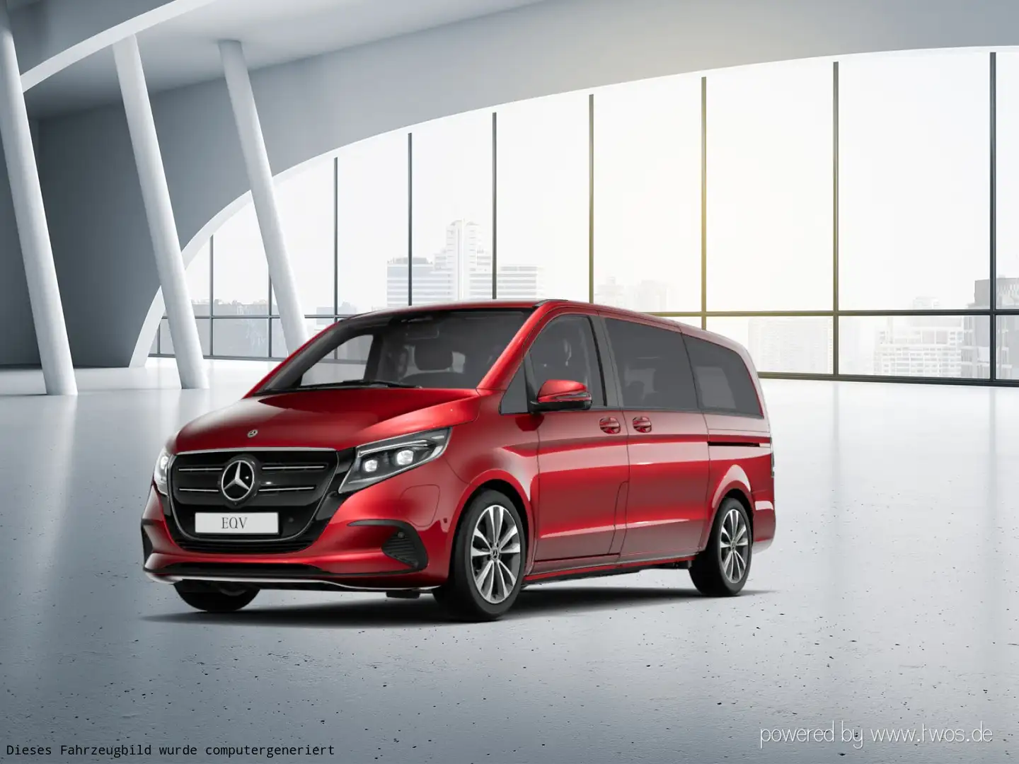 Mercedes-Benz EQV 300 EQV 300 AVA/L AIRMAT.DISTR.BEAM Leder Widescreen Rouge - 2