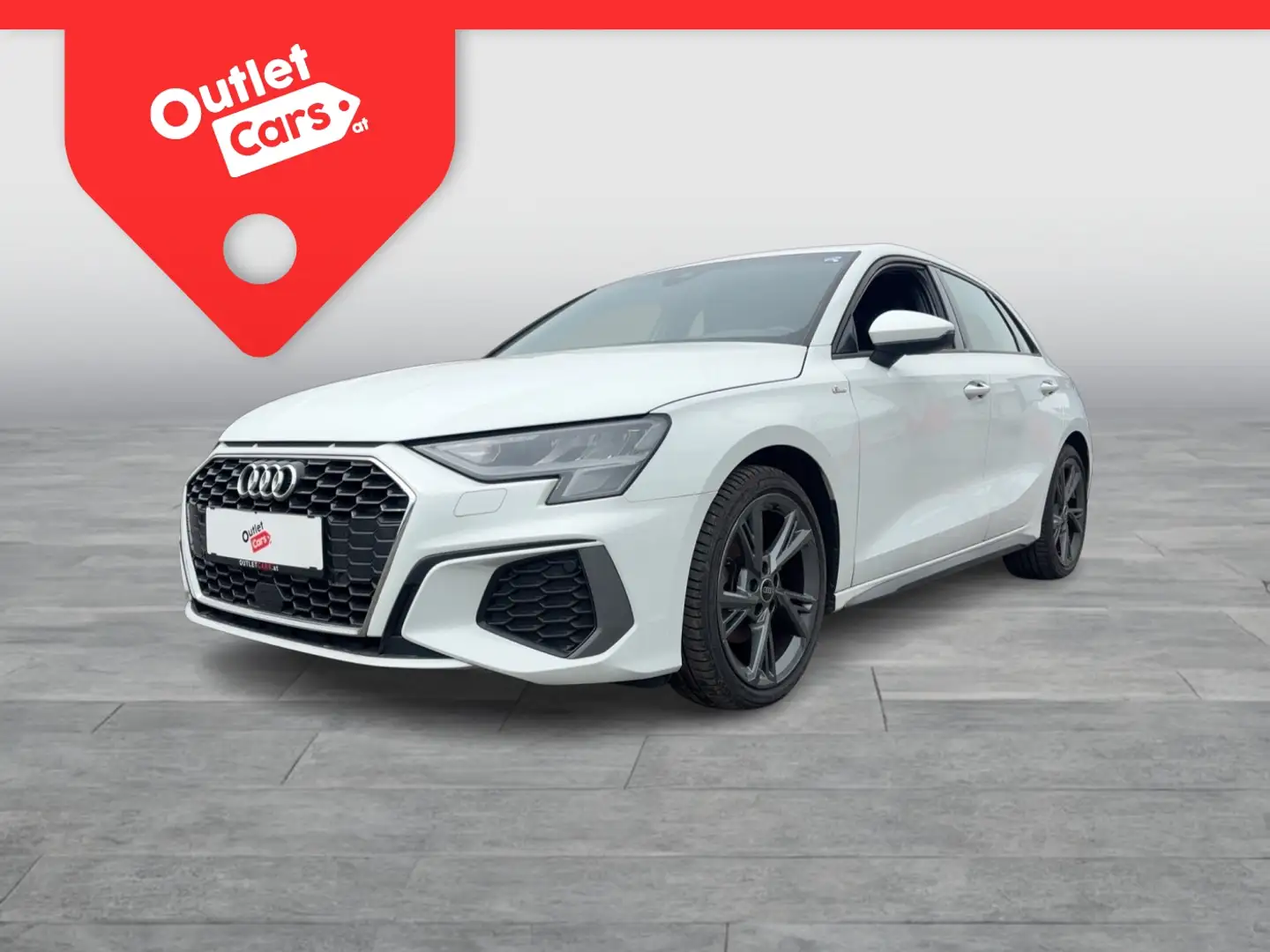 Audi A3 Sportback 30 TFSI S-Line ASSIST+LEDER+LED Weiß - 1