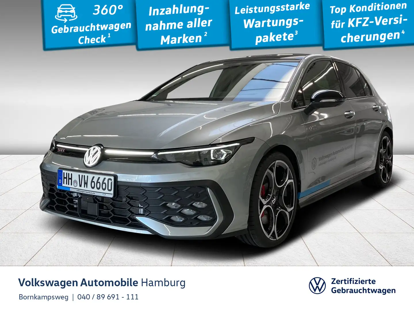 Volkswagen Golf GTI Golf VIII 2.0 GTI DSG LED Navi Panoramadach Silber - 1
