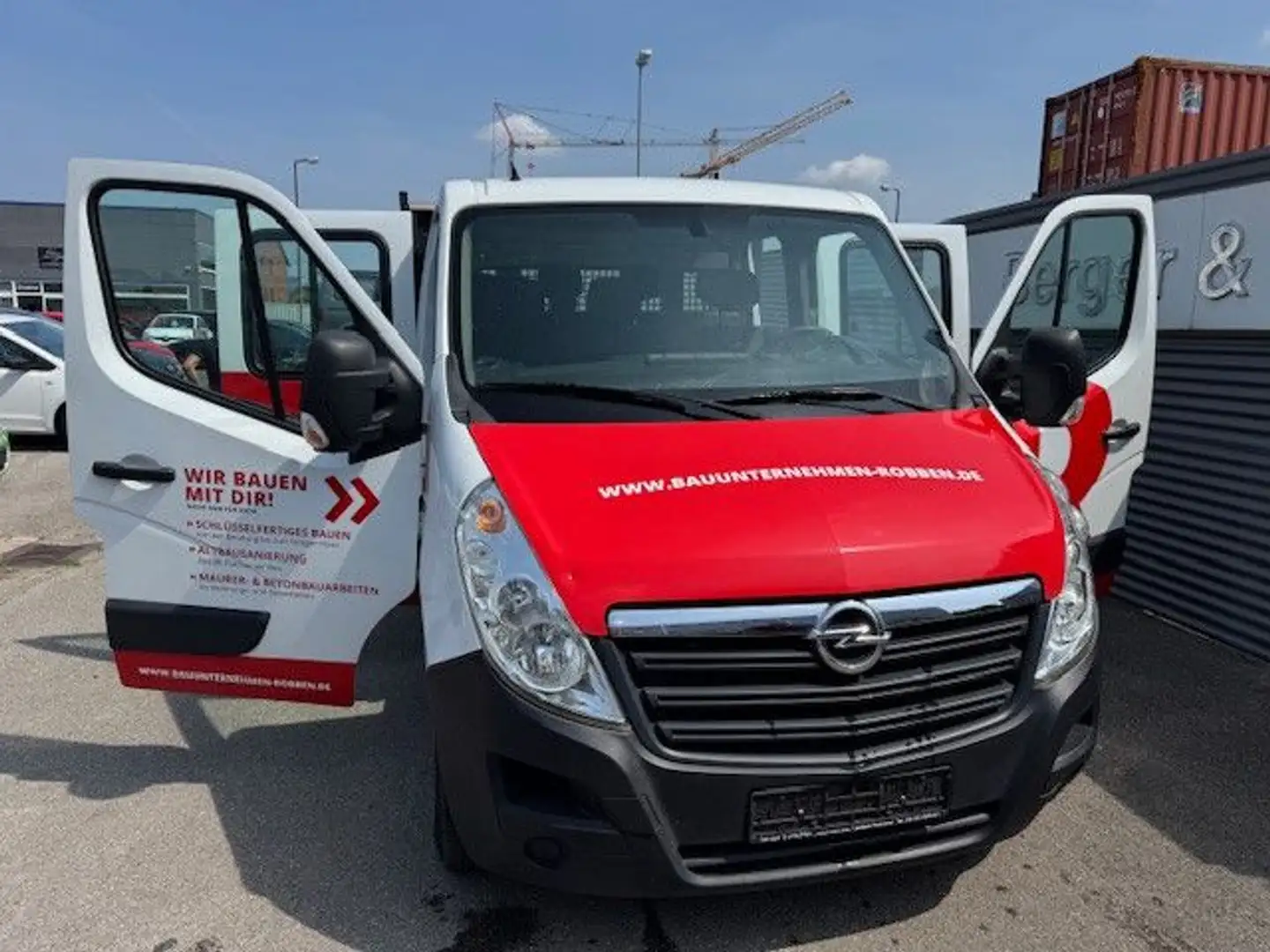 Opel Movano B Pritsche L3H1 3 AHK Klima 7 Sitzer Weiß - 1