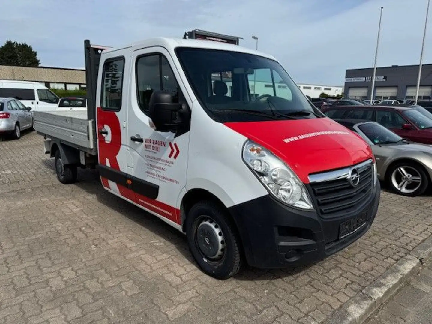 Opel Movano B Pritsche L3H1 3 AHK Klima 7 Sitzer Weiß - 1
