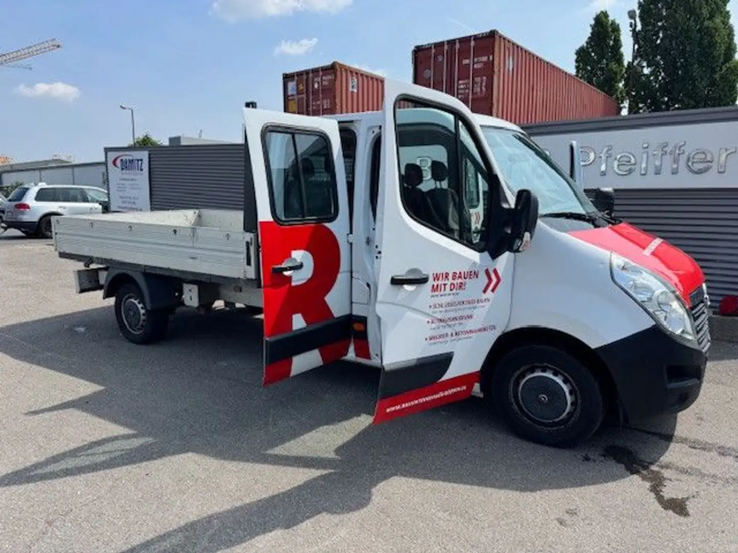 Opel Movano B Pritsche L3H1 3 AHK Klima 7 Sitzer Weiß - 2