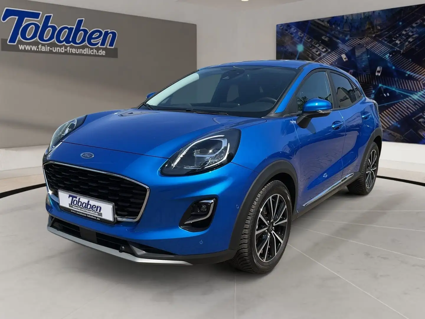 Ford Puma 1.0 EB MHD Titanium/ 1.Hd/ SHZ/Lenkrd. Hzg/ Blau - 1