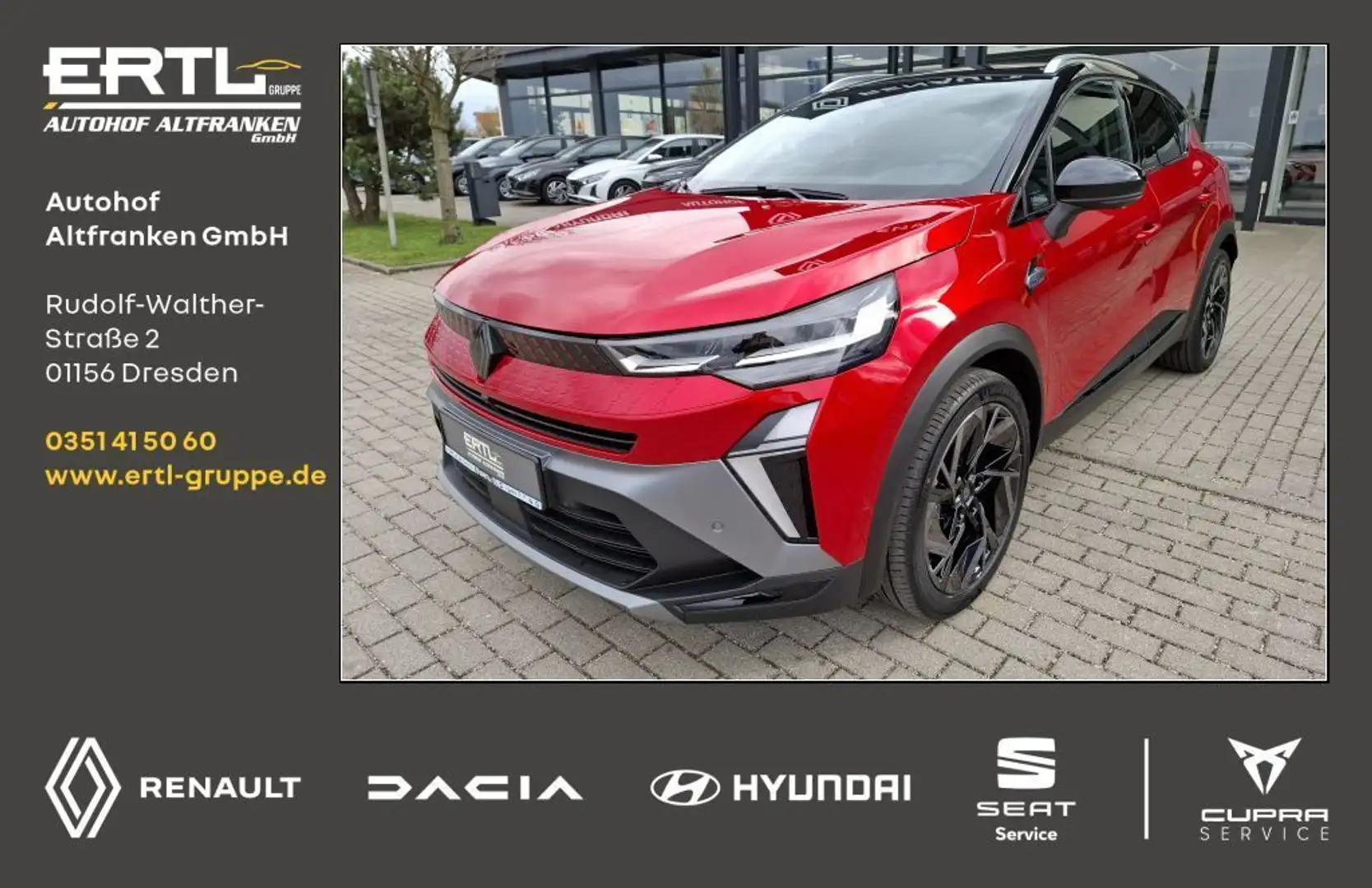 Renault Captur Esprit Alpine Mild Hybrid 160 EDC Rot - 1