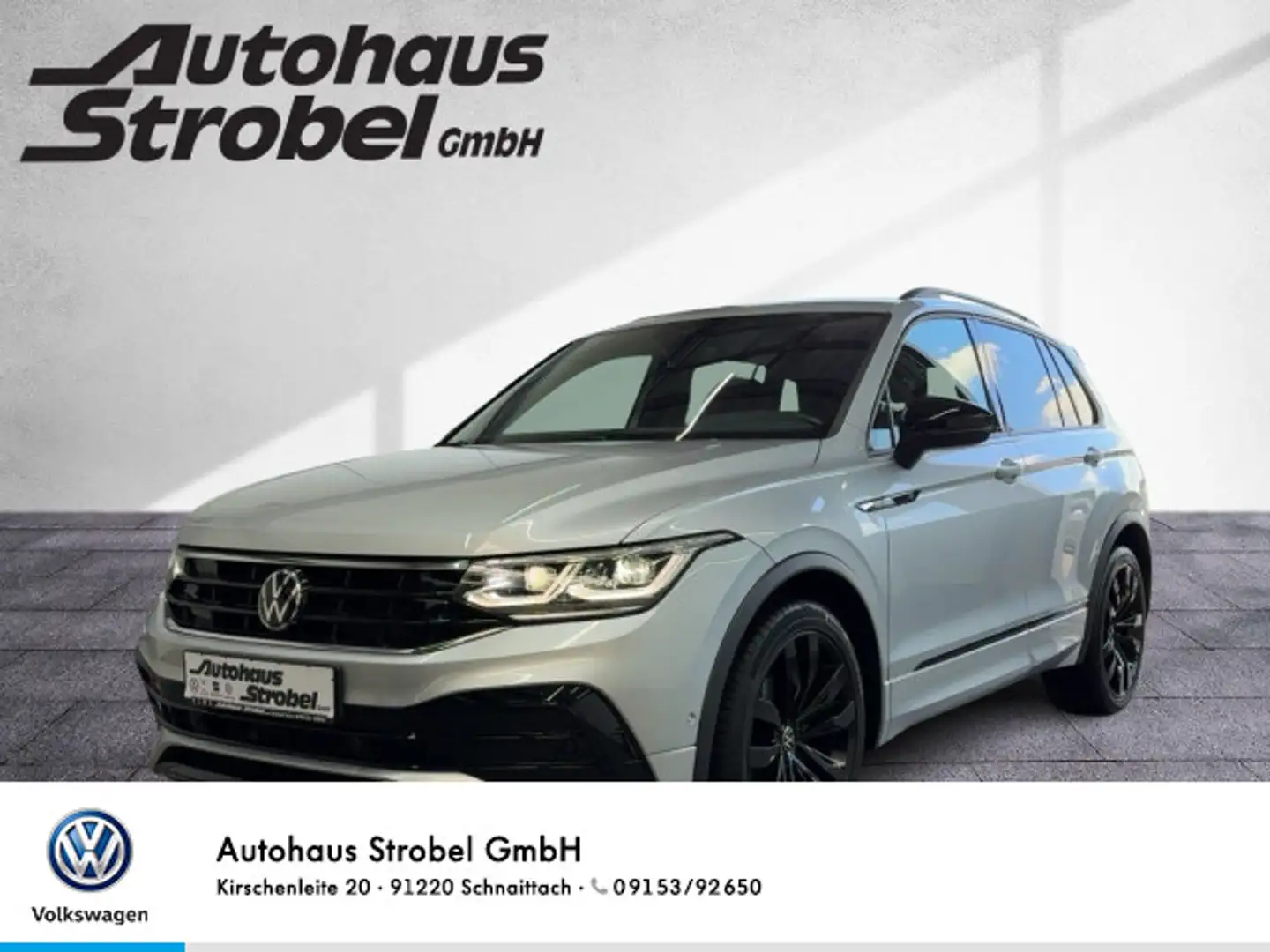 Volkswagen Tiguan 1.5 TSI DSG "BLACK STYLE" R-Line ACC Navi Silber - 1