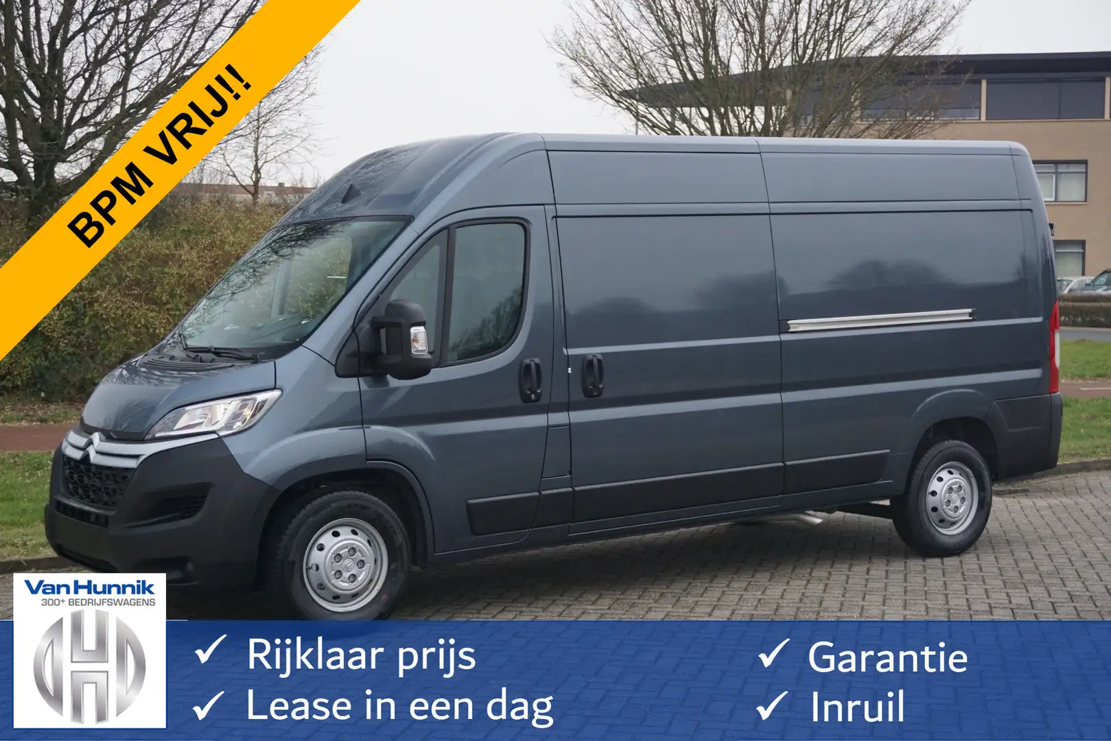 Citroen Jumper 35 2.2 140PK L3H2 BPM VRIJ!! Climate, Navi, Camera Grau - 1