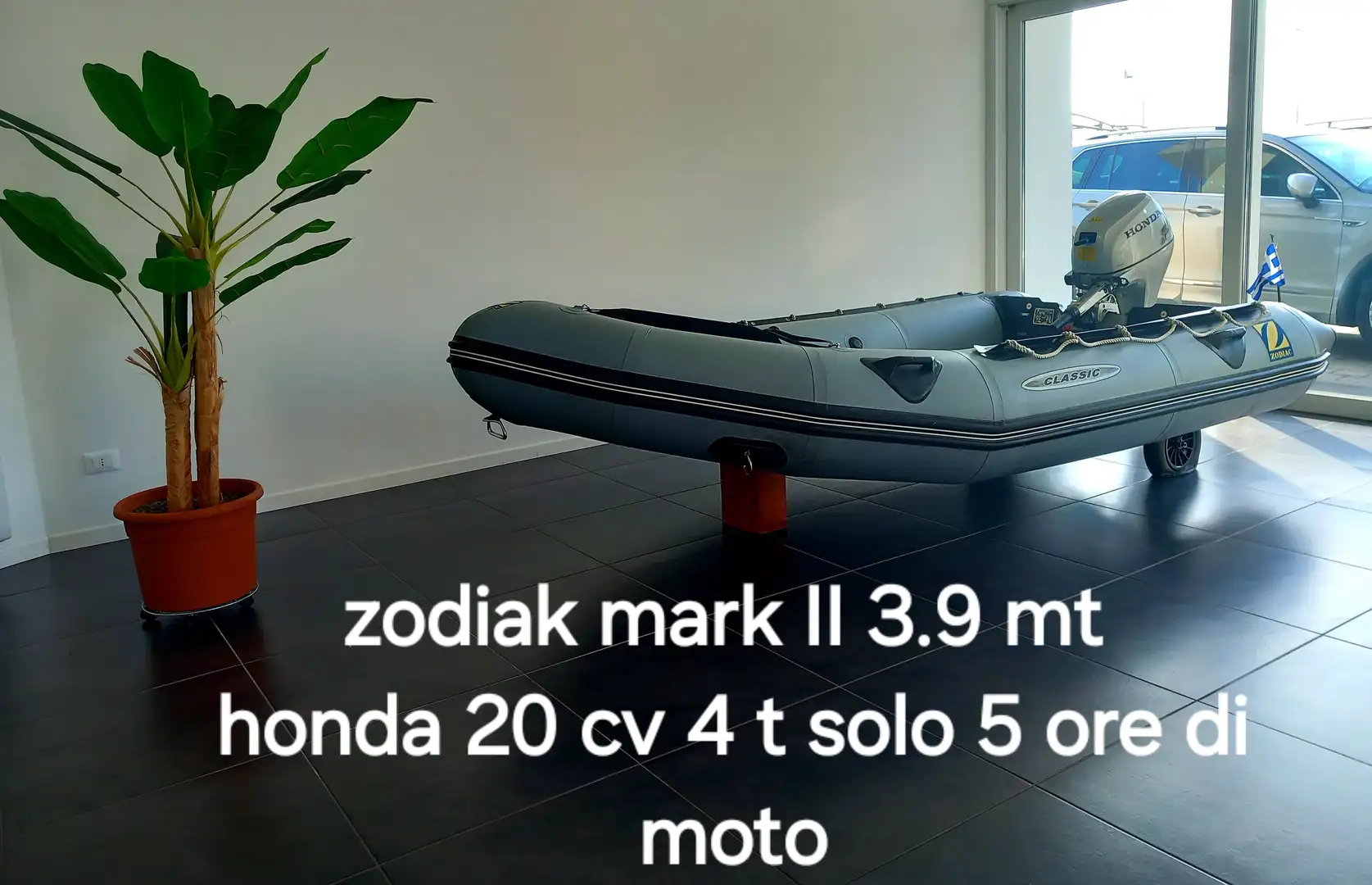 Altro gommone 3.9 mt +Honda 20cv + carrello Grigio - 1
