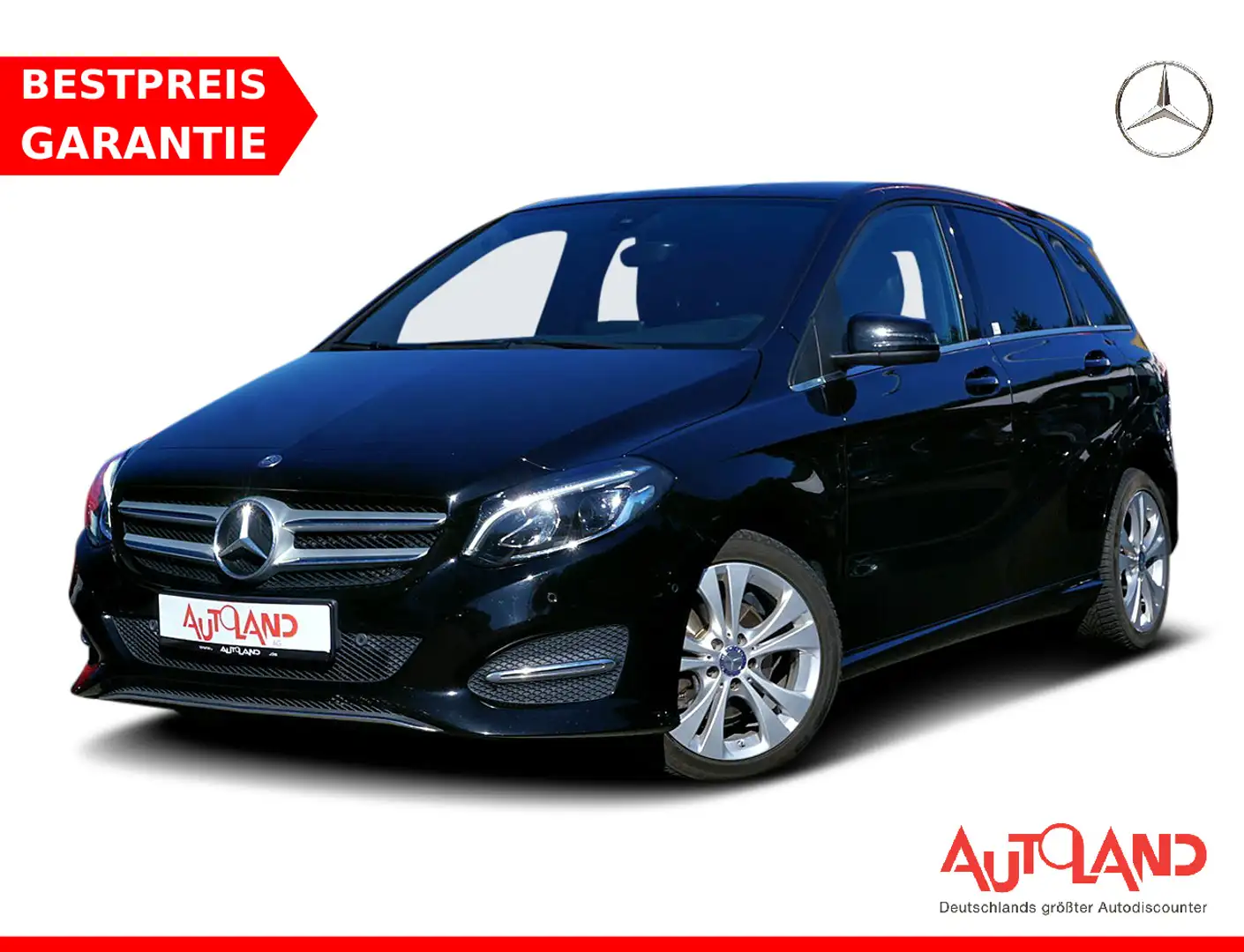 Mercedes-Benz B 200 B200 d LED Navi Tempomat Sitzheizung Leder PDC Schwarz - 1